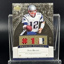 Tom Brady 2007 Upper Deck UD Premier Patches 3 Jogo Usado Patch Dourado /75 comprar usado  Enviando para Brazil