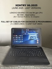Laptop z diagnostyką Mercedes Xentry 06.2025 +pełny zestaw sw + zestaw kabli OBDII na sprzedaż  Wysyłka do Poland