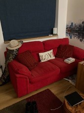 dfs red sofa for sale  CHIPPENHAM