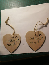 Holz herzen lieblingsmensch gebraucht kaufen  Deutschland