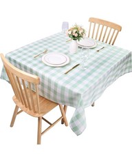 Gingham tablecloths polyester for sale  LONDON