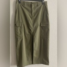 Usado, Saia maxi Jason Wu feminina exército verde carga fenda frontal tamanho M média Y2K comprar usado  Enviando para Brazil