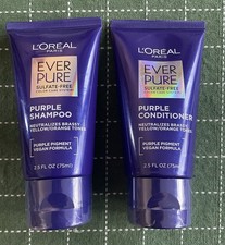 NOVO XAMPU E CONDICIONADOR L’Oréal roxo viagem dupla cabelo loiro/prata 2,5 oz cada, usado comprar usado  Enviando para Brazil