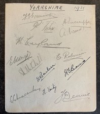 Cricket yorkshire 11 for sale  BUSHEY