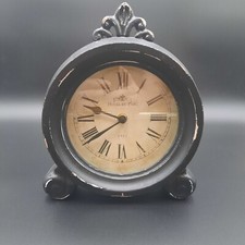 Usado, Relógio Hotel du Parc Mantel Vintage Preto Acabamento Desgastado Decoração Numerais Romanos comprar usado  Enviando para Brazil