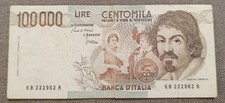 100000 lire caravaggio usato  Roma
