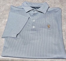Novo! JOHNNIE'O-Preto/Cinza Poli/Spdx, Masculino SS/3B, Logotipo Camisa de Golfe Verão-(M) comprar usado  Enviando para Brazil