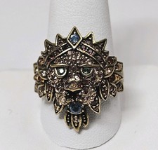 Raro anel de strass multicolorido aposentado Heidi Daus "coração de leão" tamanho 12 QVC comprar usado Raro anel de strass multicolorido aposentado Heidi Daus "coração de leão" tamanho 12 QVC comprar usado  Enviando para Brazil