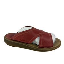 Sandálias femininas vintage Dr Marten tamanho EUA 9 couro vermelho slide Y2K robusto comprar usado  Enviando para Brazil