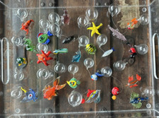 Mini estatuillas de peces tropicales de vidrio soplado a mano para peces de acuario de vidrio flotante (22) segunda mano  Embacar hacia Mexico