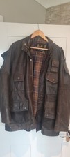 barbour leather jacket for sale  WARLINGHAM