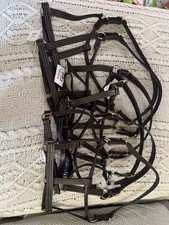 leather 2 horse halter for sale  Austin