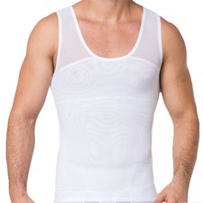 Blusa masculina de compressão abdômen colete corretor de postura modelador de corpo emagrecimento comprar usado  Enviando para Brazil
