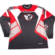 Usado, Camiseta Vintage Thor Phase Motocross Acolchoada Cotovelo Equitação Vermelha Preta Branca Tamanho G comprar usado  Enviando para Brazil