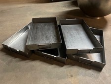 Conjunto de 5 bandejas comerciais retangulares de aço inoxidável 15x9 com alças comprar usado Conjunto de 5 bandejas comerciais retangulares de aço inoxidável 15x9 com alças comprar usado  Enviando para Brazil