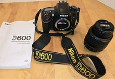 Câmera Digital SLR Nikon D600 24.3 MP Preta com Lente DX Af-s 18-55 VR, usado comprar usado  Enviando para Brazil