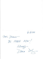 Cartão de felicitações assinado real por Dana Delany certificado de autenticidade autografado Superman Lois Lane, usado comprar usado  Enviando para Brazil