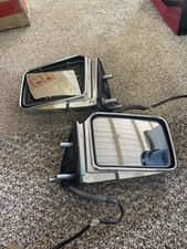 Espejos retrovisores eléctricos cromados Nissan D21 1986-1997 carrocería dura OEM (PAR) ambos lados funcionan segunda mano  Embacar hacia Mexico