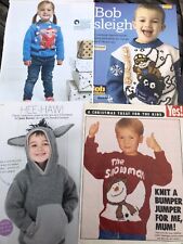 Knitting patterns toddler for sale  RIPLEY