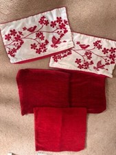 Red cushion covers for sale  ROMSEY