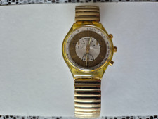 Swatch armbanduhr golden gebraucht kaufen  München