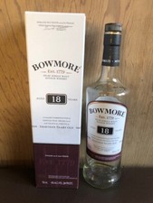 Uísque escocês Bowmore Islay malte único 18 anos vazio comprar usado Uísque escocês Bowmore Islay malte único 18 anos vazio comprar usado  Enviando para Brazil