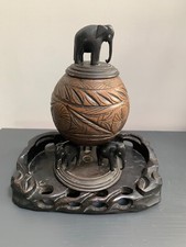 Carved coconut bowl for sale  BURY ST. EDMUNDS