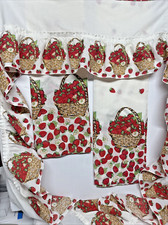 Vintage strawberry curtain for sale  Yorktown Heights