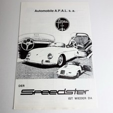 Apal speedster porsche d'occasion  Expédié en Belgium