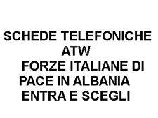 Schede telefoniche forze usato  Italia