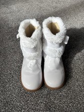 Girls white boots for sale  BATHGATE