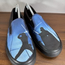 Sapato Sperry Masculino 9 Preto Lona Azul Star Wars Darth Vader Slip On STS17696 comprar usado  Enviando para Brazil