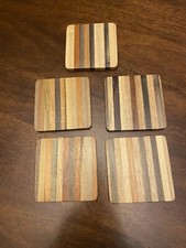 Wooden coasters set for sale  El Dorado