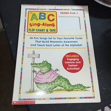 Scholastic ABC Sing-Along Flip Chart Grades PreK - 1 Phonemic NO TAPE Vintage comprar usado  Enviando para Brazil