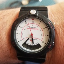 relógio masculino vintage Casio AW-10 módulo termômetro 378 orologio montre uhren, usado comprar usado  Enviando para Brazil