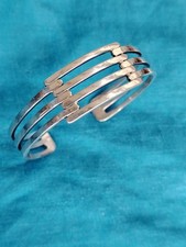 Linear silver cuff d'occasion  Chaource
