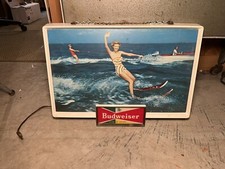 Placa iluminada vintage de cerveja Budweiser para esqui aquático comprar usado  Enviando para Brazil