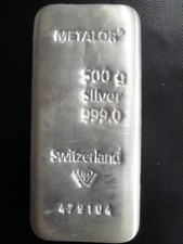 Metalor silver bullion for sale  LEEDS