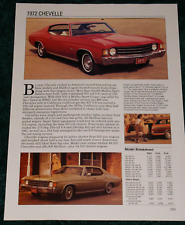 1972 chevy chevelle for sale  Melvindale