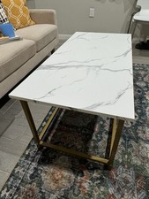 faux marble coffee table for sale  Canoga Park
