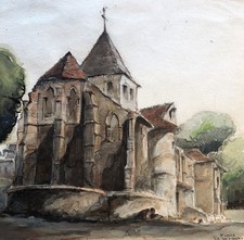 Albert feuillastre aquarelle d'occasion  Blois