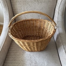 Cesta de bicicleta destacável de vime vintage com ganchos de alça de transporte, usado comprar usado Cesta de bicicleta destacável de vime vintage com ganchos de alça de transporte, usado comprar usado  Enviando para Brazil