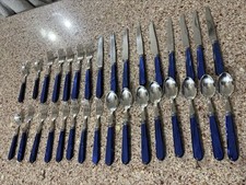 flatware handles blue for sale  Cedar Hill
