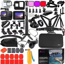 Kit de acessórios de câmera de ação para GoPro Hero 13 12 11 10 9 preto, à prova d'água comprar usado  Enviando para Brazil
