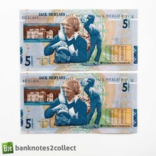 jack nicklaus five pound note for sale jack nicklaus five pound note for sale UK