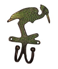 Formato de pássaro vintage repro feito à mão latão chave pano tampa toalha cabide de parede gancho comprar usado  Enviando para Brazil