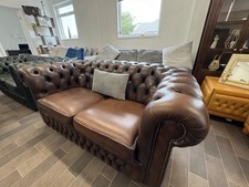 Beautiful brown leather for sale  STANLEY