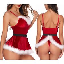 Cosplay de Natal feminino fantasias de Papai Noel roupas de vestido de carnaval palco 4 peças comprar usado  Enviando para Brazil