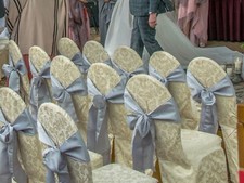 Satin stuhschleifen hochzeit gebraucht kaufen  Mönchengladbach