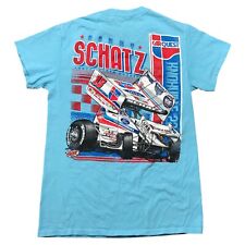 Camisa Donny Schatz Racing Adulto Pista Suja Sprint Carro Azul Claro Dupla Face, usado comprar usado  Enviando para Brazil